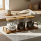 Glass Spice Jar Set - 3 Pcs	